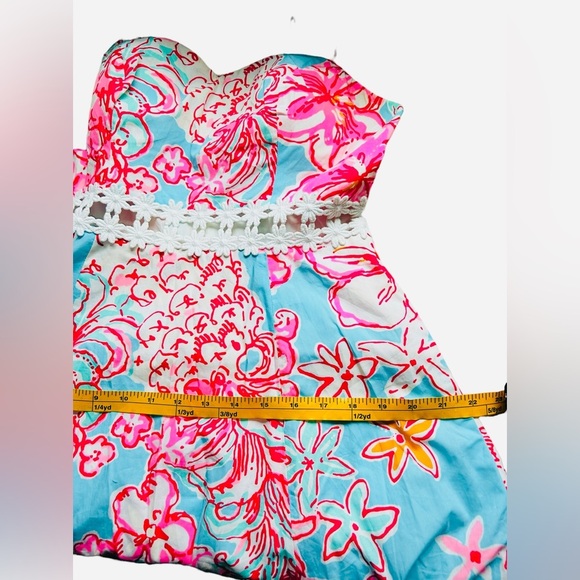Lilly Pulitzer Pink and Blue Floral Dress - Picture 10 of 14